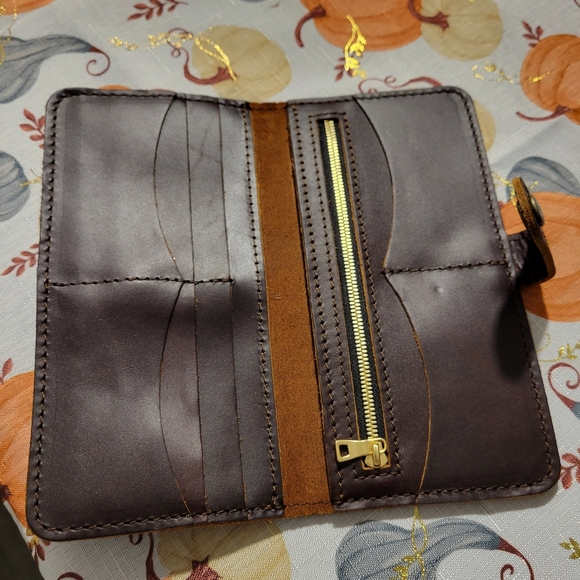 Brand new Portland Leather, Espresso color, genuine leather tote bag with wallet - Picture 4 of 4